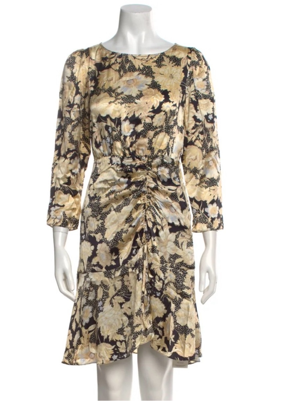 Rebecca Taylor Silk Shift Black and Cream Dress